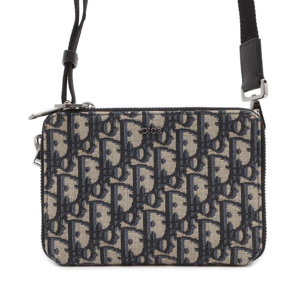 Christian Dior Shoulder Bag Oblique Canvas Trotter